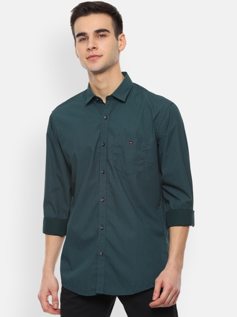 

Louis Philippe Sport Men Green Slim Fit Solid Casual Shirt