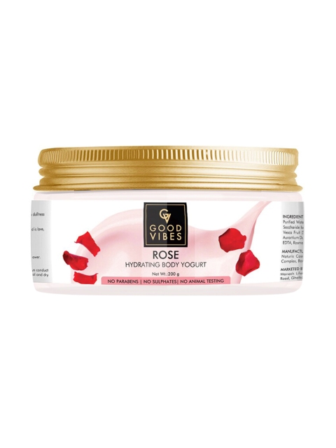 

Good Vibes Rose Hydrating Body Yogurt - 200 g, Transparent