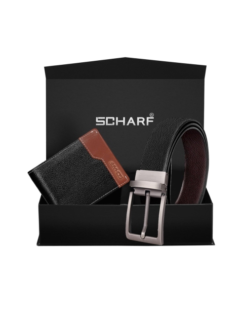 

SCHARF Men Black Solid Accessory Gift Set