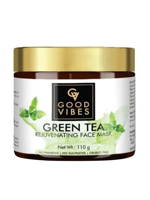 

Good Vibes Green Tea Rejuvenating Face Mask 110 g, Transparent