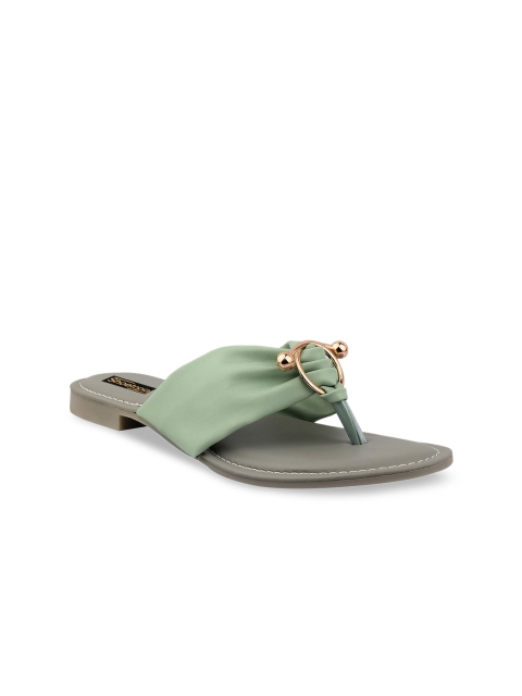 

Shoetopia Women Green Embellished Flats Open Toe Flats