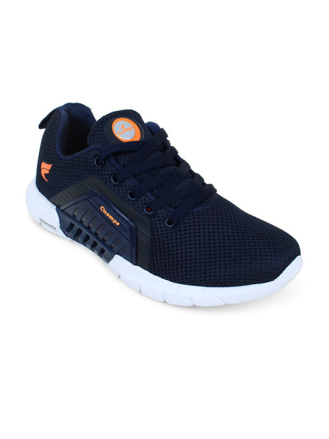 

Champs Men Navy Blue Mesh Running Shoes