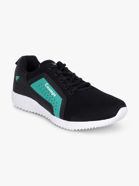 

Champs Men Black Running Shoes