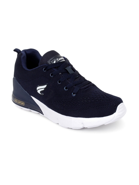 

Champs Men Navy Blue Textile Running Shoes