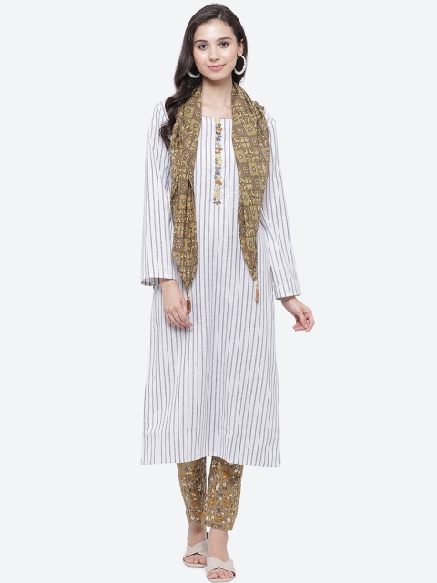 

Biba Grey & White Cotton Blend Unstitched Dress Material