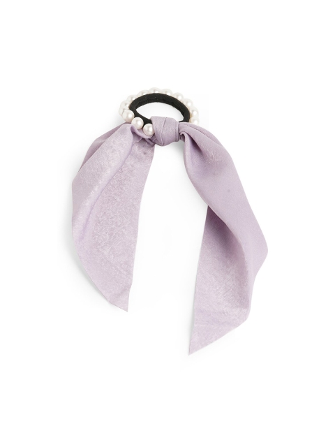

ToniQ Women Purple & White Beaded Ponytail Holders