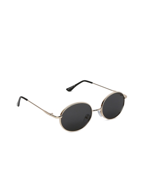 

20Dresses Women Black Lens & Gold-Toned Oval Sunglasses SG0410