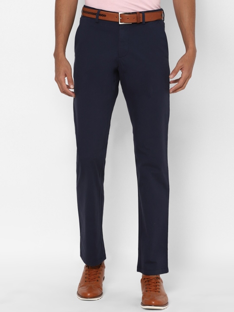 

Allen Solly Men Navy Blue Regular Fit Solid Regular Trousers