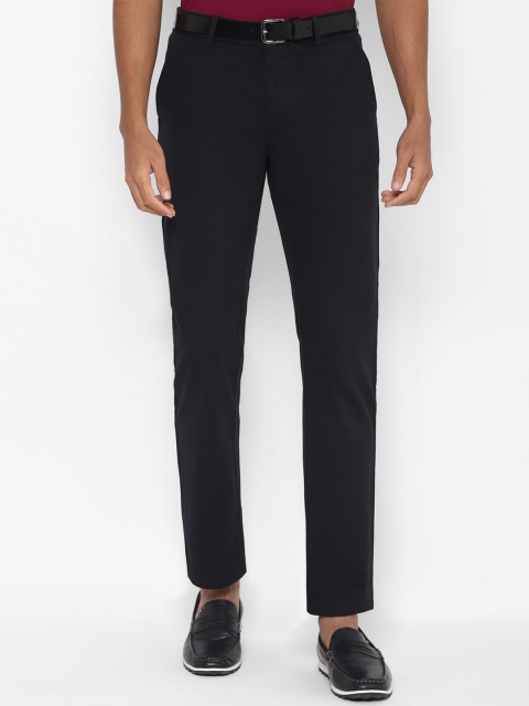 

Allen Solly Men Navy Blue Regular Fit Solid Regular Trousers