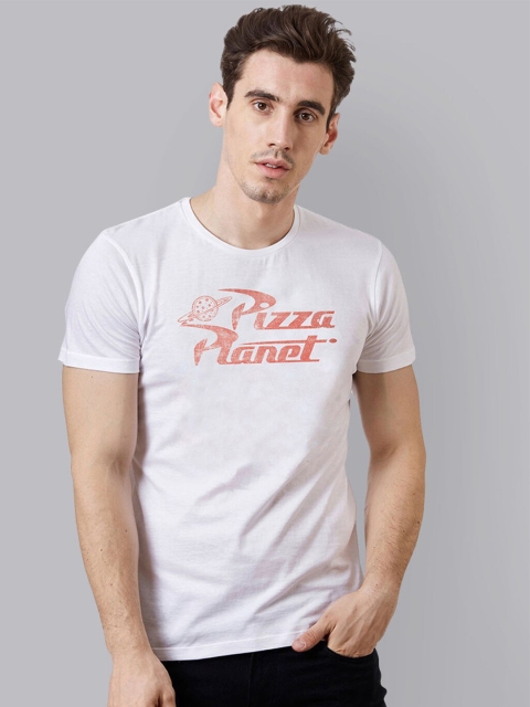

Free Authority Men White Toy Story Print Round Neck Cotton Pure Cotton T-shirt