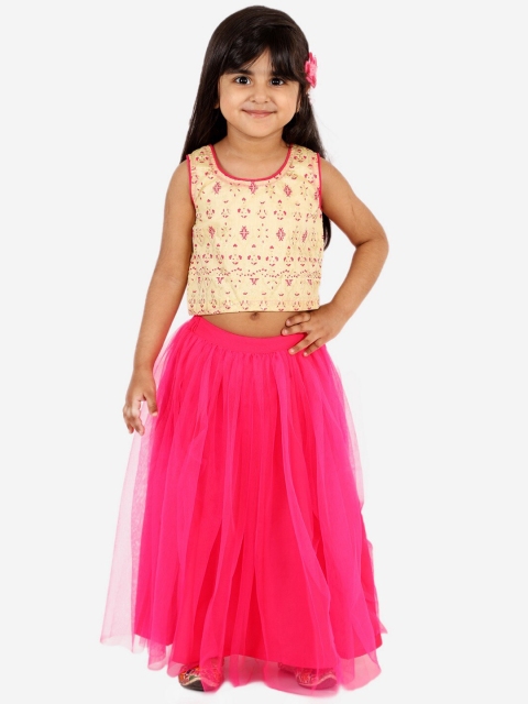 

Lil Peacock Cream-Coloured Ready to Wear Lehenga with Blouse