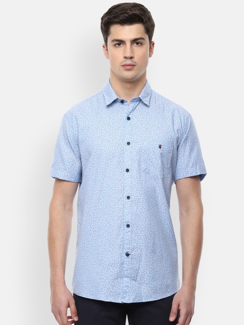 

Louis Philippe Sport Men Blue & Red Slim Fit Printed Casual Shirt