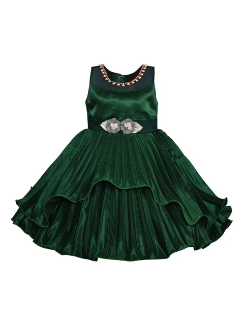 

Wish Karo Green Satin Dress