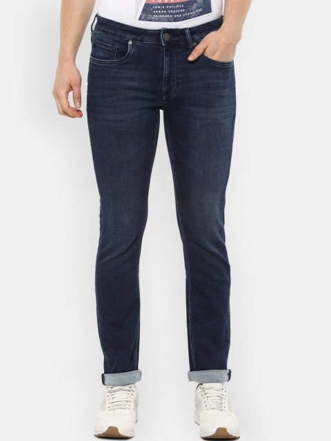

Louis Philippe Jeans Men Navy Blue Slim Fit Light Fade Jeans