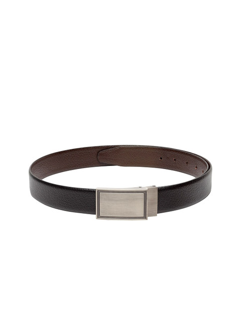 

Teakwood Leathers Men Black Textured Belt