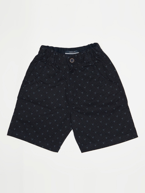 

Octave Boys Navy Blue Printed Regular Fit Regular Shorts