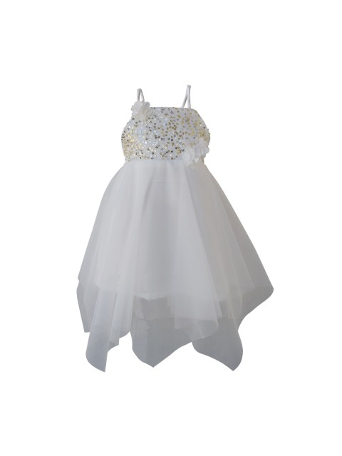 

Faye Cream-Coloured Embellished Net Dress