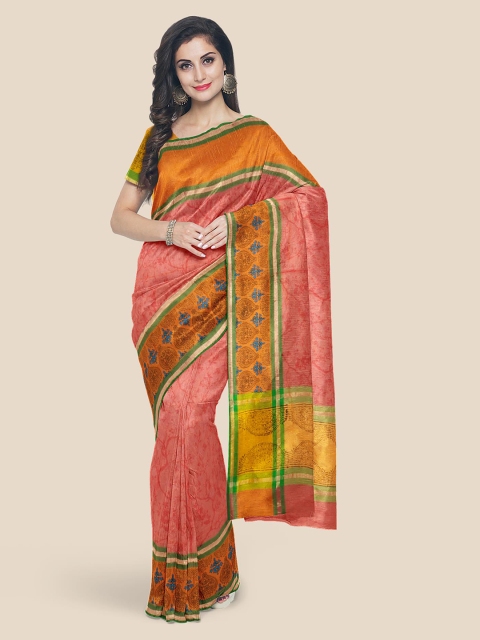 

KLM Fashion Mall Pink Pure Cotton Woven Design Venkatgiri Saree
