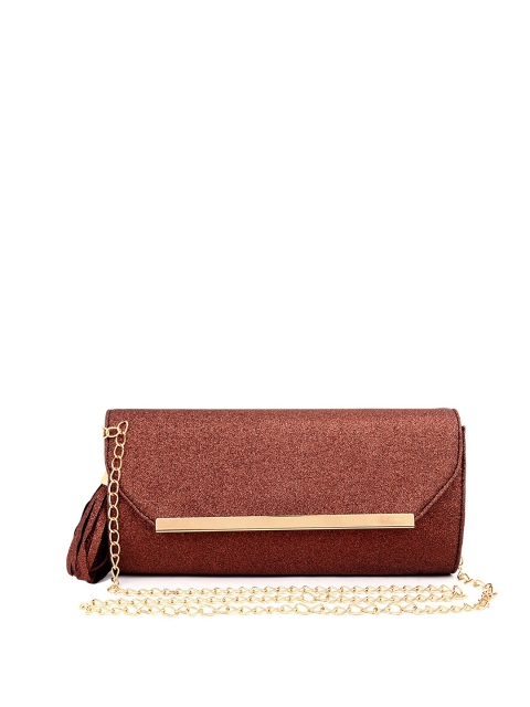 

Spice Art Copper-Toned Solid Shimmer Clutch