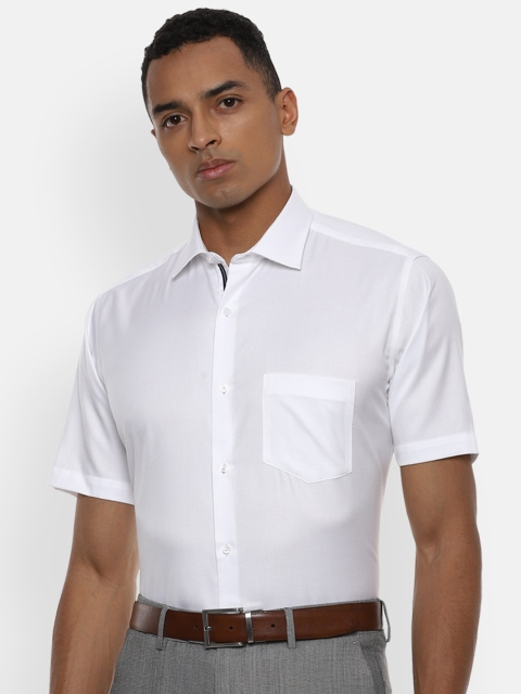 

Van Heusen Men White Regular Fit Solid Pure Cotton Casual Shirt