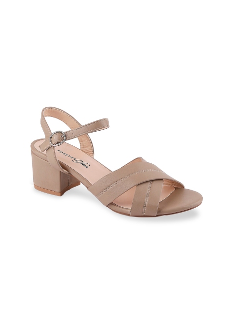

Forever Glam by Pantaloons Women Beige Solid Sandals