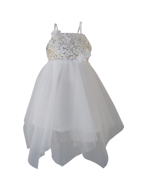 

Faye Off White Embellished Net Dress