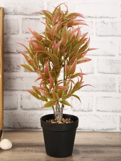 

House Of Accessories Green & Brown Artificial Flower Plant With Pot