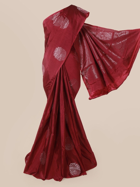 

Pothys Red Solid Silk Cotton Saree