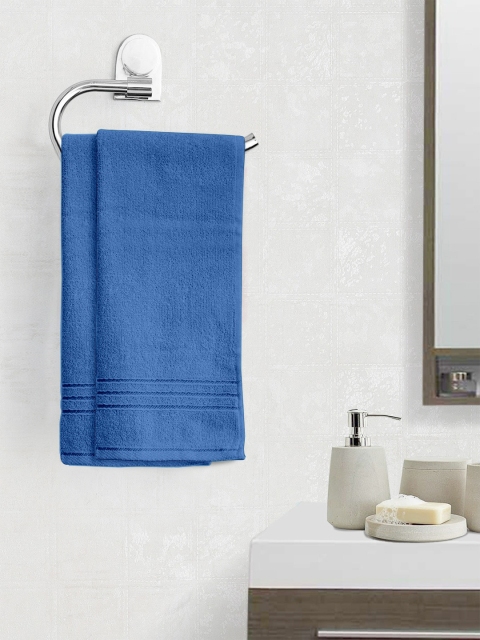 

Divine Casa Set of 2 Blue 500 GSM Hand Towels