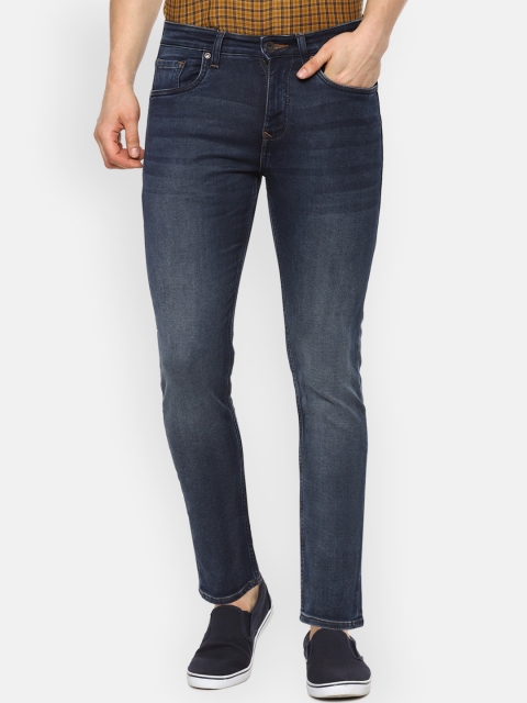 

Louis Philippe Jeans Men Navy Blue Light Fade Jeans