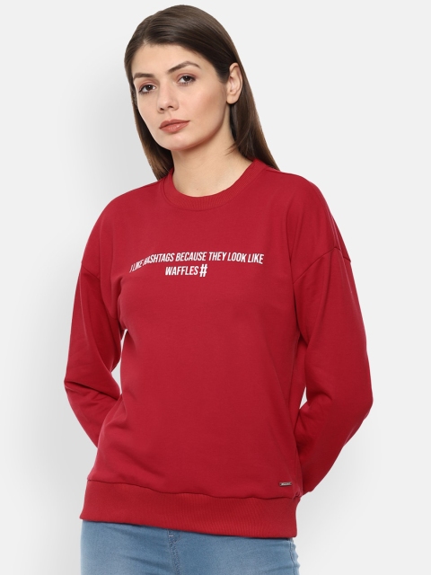 

Van Heusen Woman Women Red Printed Sweatshirt