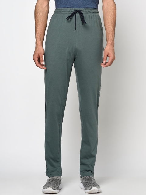 

Octave Men Green Solid Cotton Track Pants