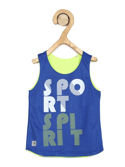 

Allen Solly Junior Boys Blue Printed Round Neck T-shirt