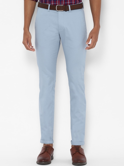 

Allen Solly Men Blue Slim Fit Solid Regular Trousers
