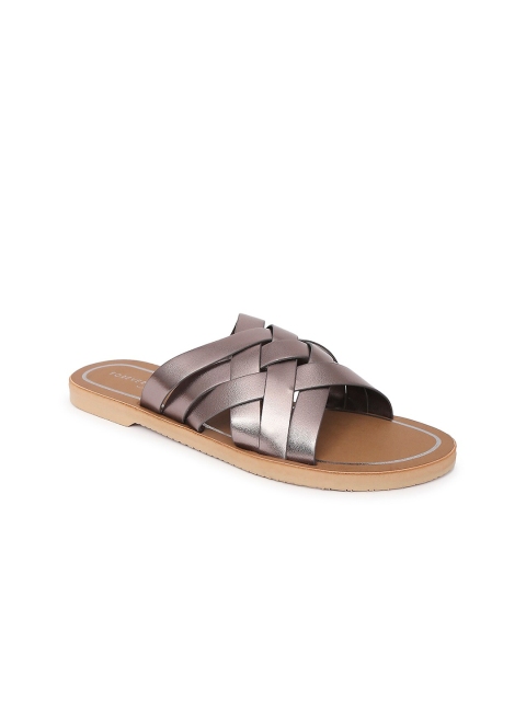 

Forever Glam by Pantaloons Women Grey Ethnic Comfort Sandals