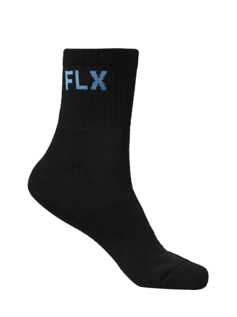 

FLX By Decathlon Men Black Solid Above Ankle Cricket Socks