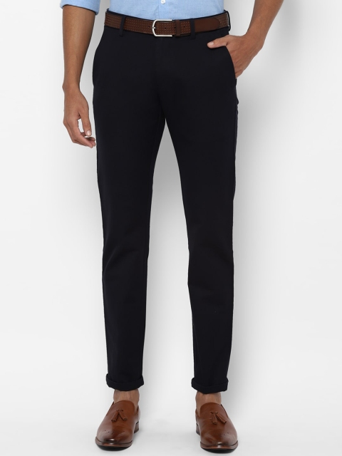 

Allen Solly Men Navy Blue Slim Fit Solid Regular Trousers