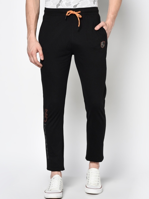 

Octave Men Black Solid Cotton Crop Track Pants