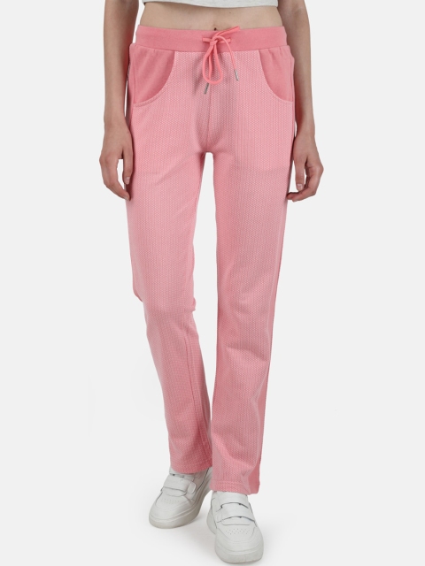 

Monte Carlo Women Pink Solid Track Pants