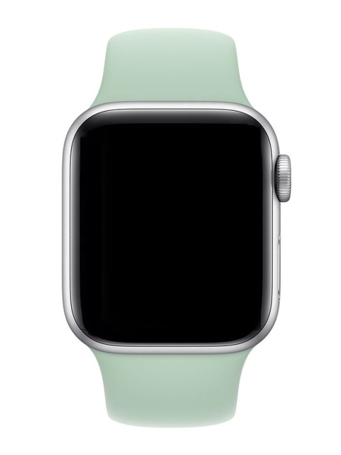 

macmerise Unisex Green Spearmint Silicone Single Piece Apple Watch Strap