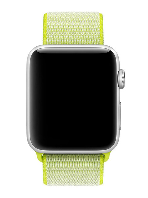 

macmerise Unisex Green Woven Nylon Apple Watch Band