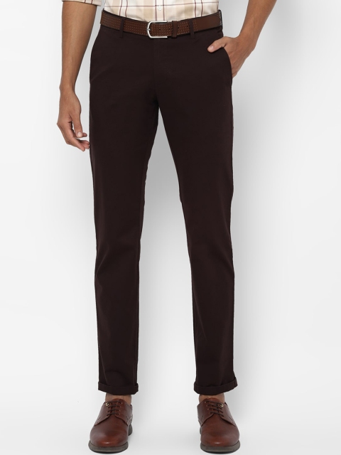 

Allen Solly Men Brown Slim Fit Solid Regular Trousers
