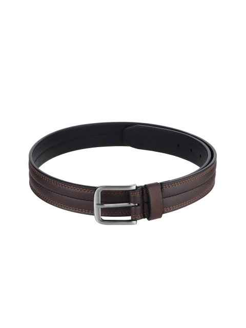 

Calligraphy Men Brown Solid Leather Belt
