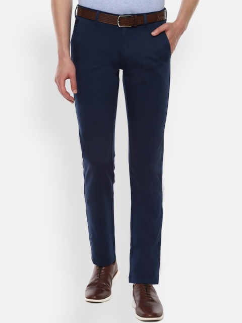 

Van Heusen Sport Men Navy Blue Slim Fit Formal Trousers