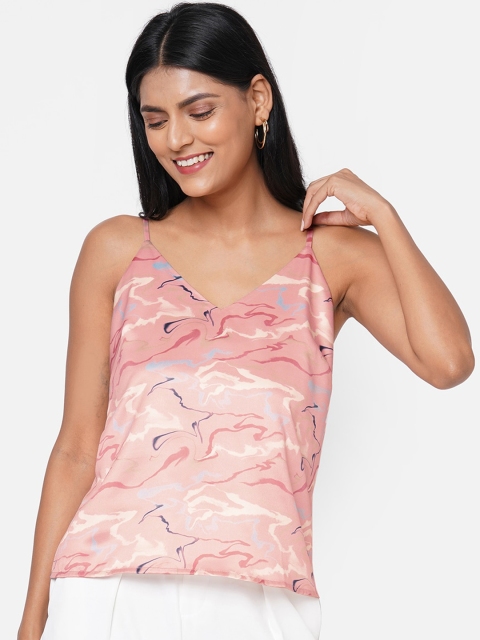 

20Dresses Pink Satin Regular Top