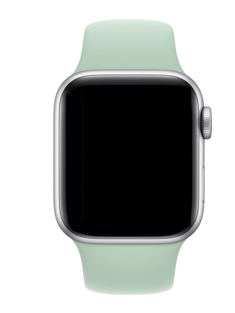 

macmerise Unisex Sea Green Solid Spearmint Silicone Apple Watch Strap