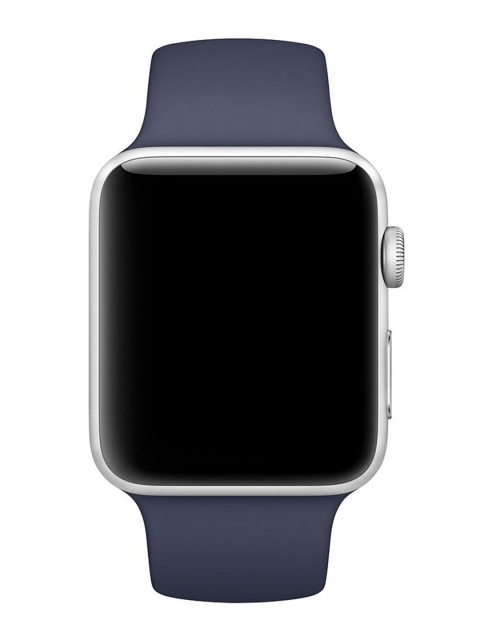 

macmerise Blue Solid Silicone Apple Watch Band Strap