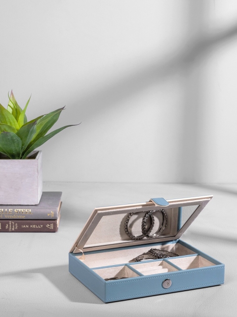 

Pure Home and Living Blue Solid Jewellery Box