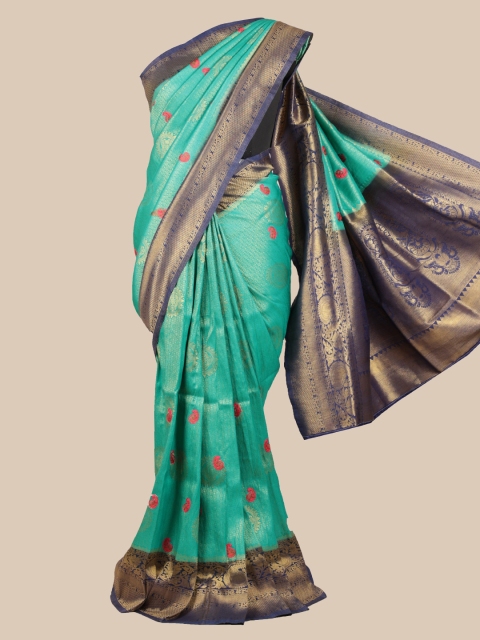 

Pothys Green Woven Design Banarasi Saree