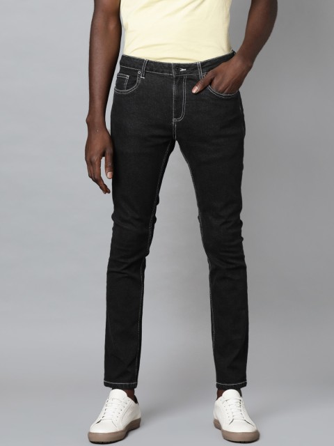 

Blue Saint Men Black Slim Fit Mildly Distressed Jeans